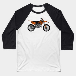 Dirt bike off-road motorcycle / motocross cartoon Baseball T-Shirt